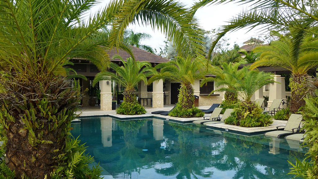 Pool area at Las Verandas