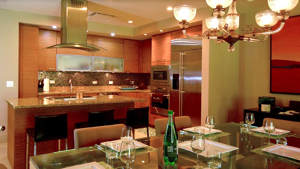 Dining area has space for the entire family.