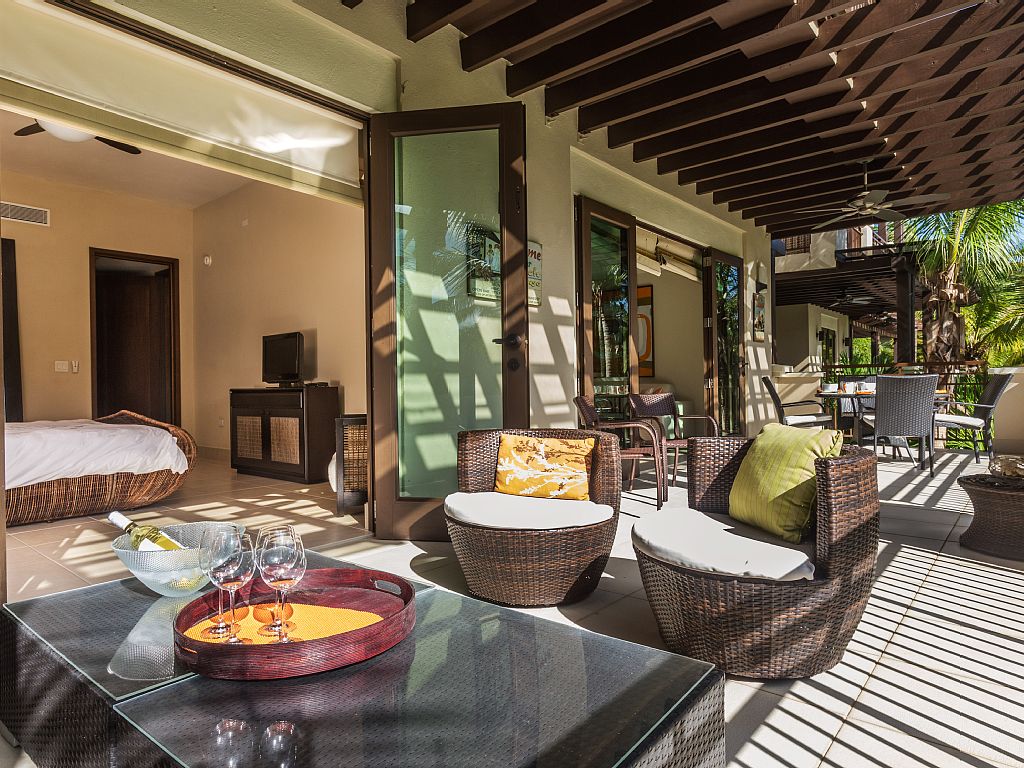 Relax in the spacious terrace surrounded by nature.