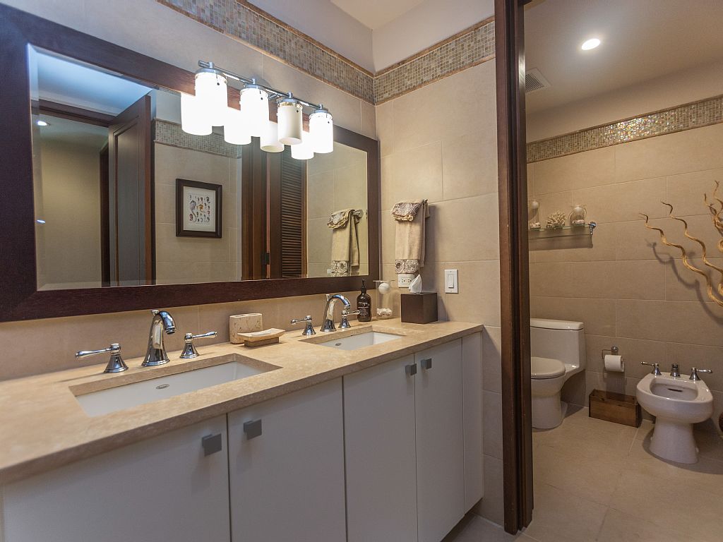 Elegant master bathroom