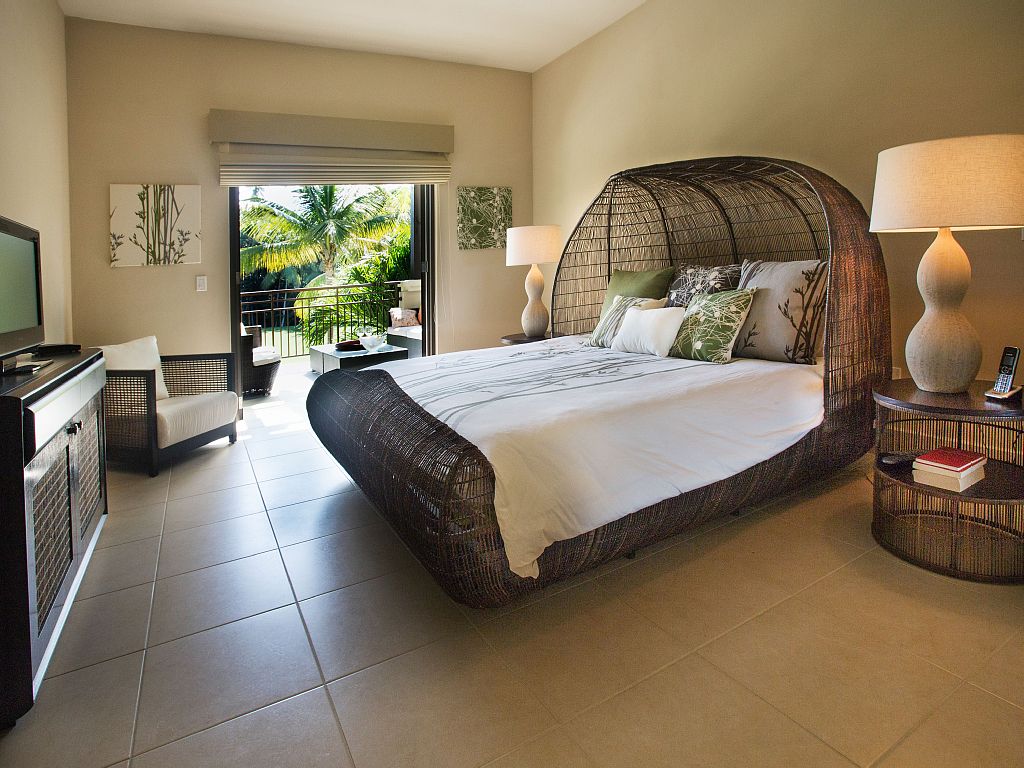 View from the master bedroom to the terrace.