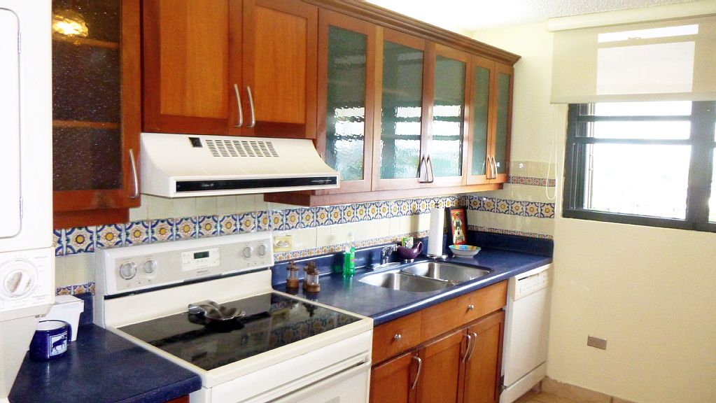 Kitchen also features dish washer.