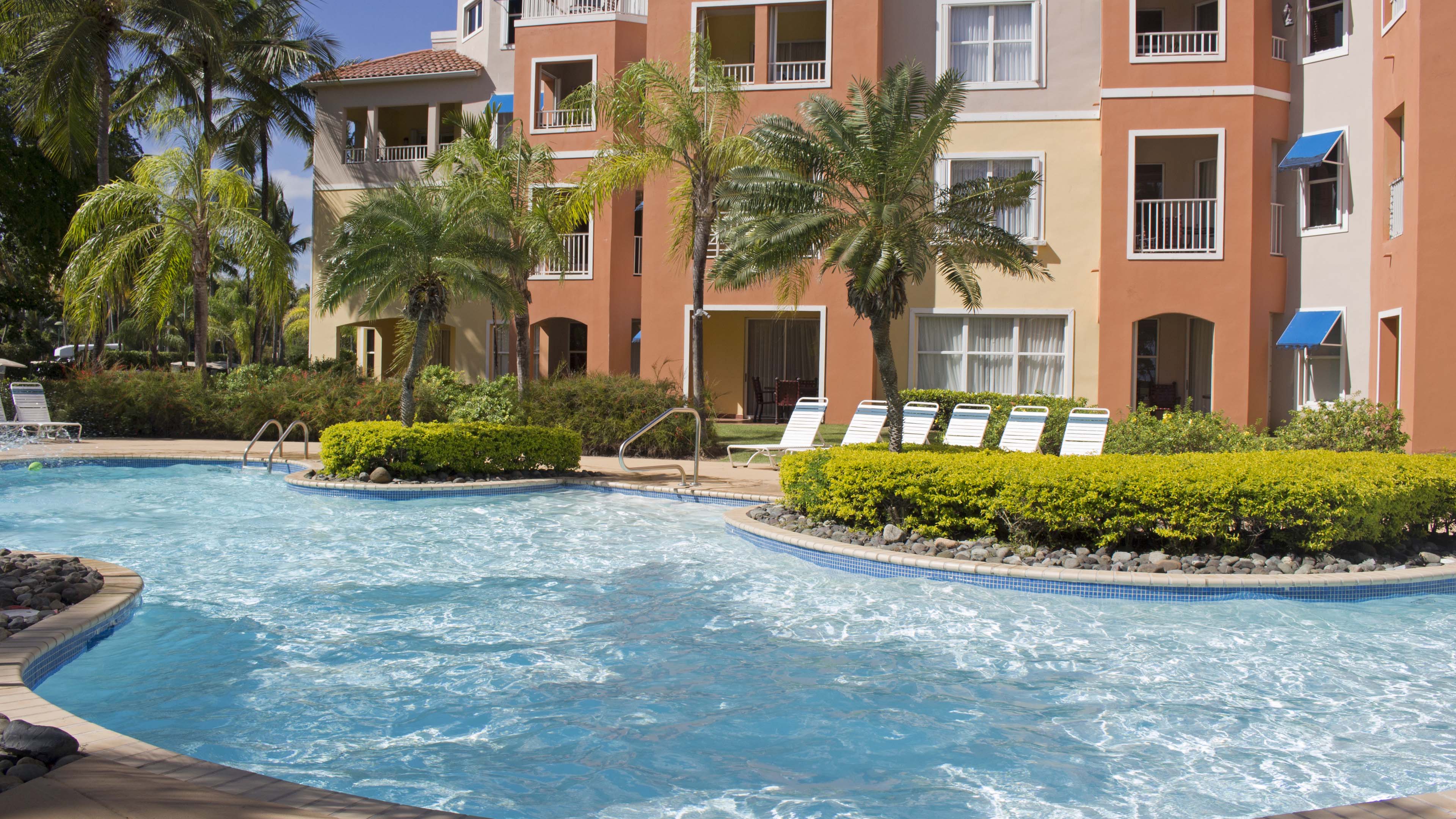 Pool area at Palmas Doradas