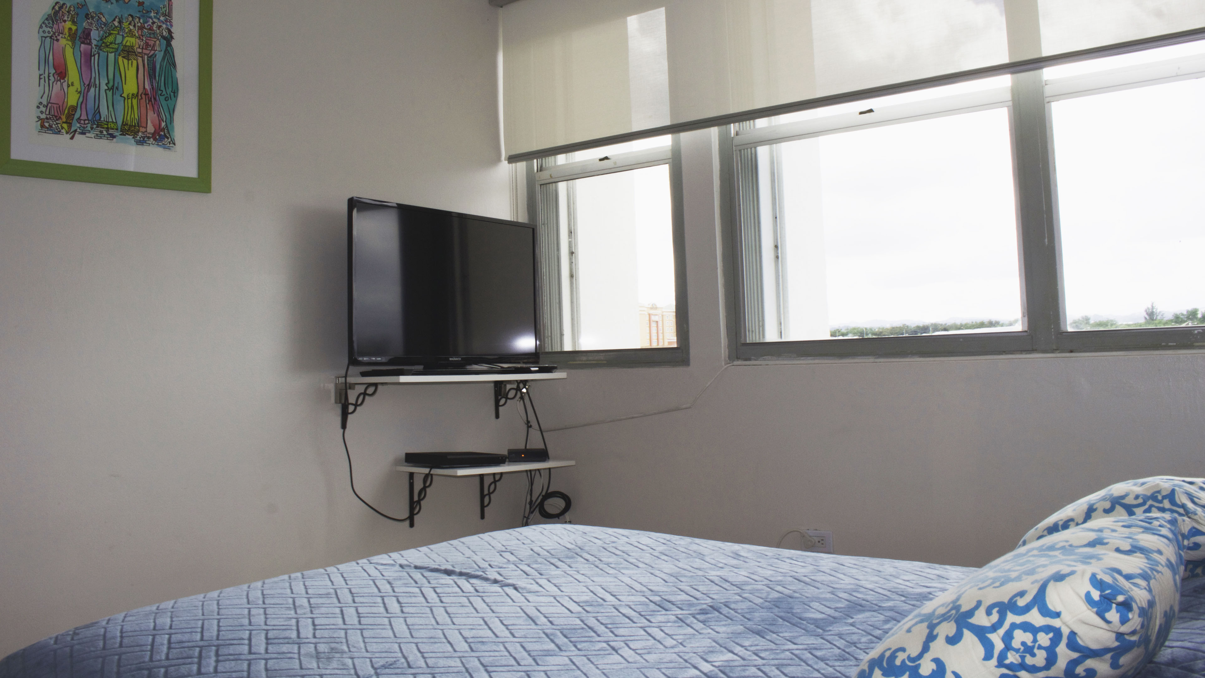 Second bedroom has its own TV.