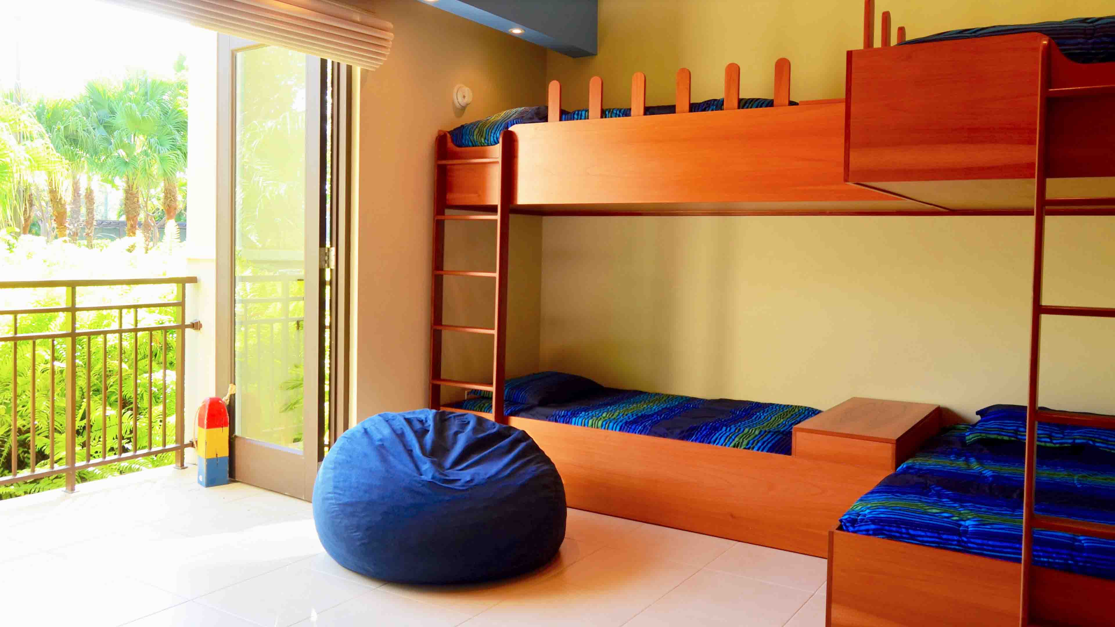 Third bedroom has two bunk beds, great for the young hearted