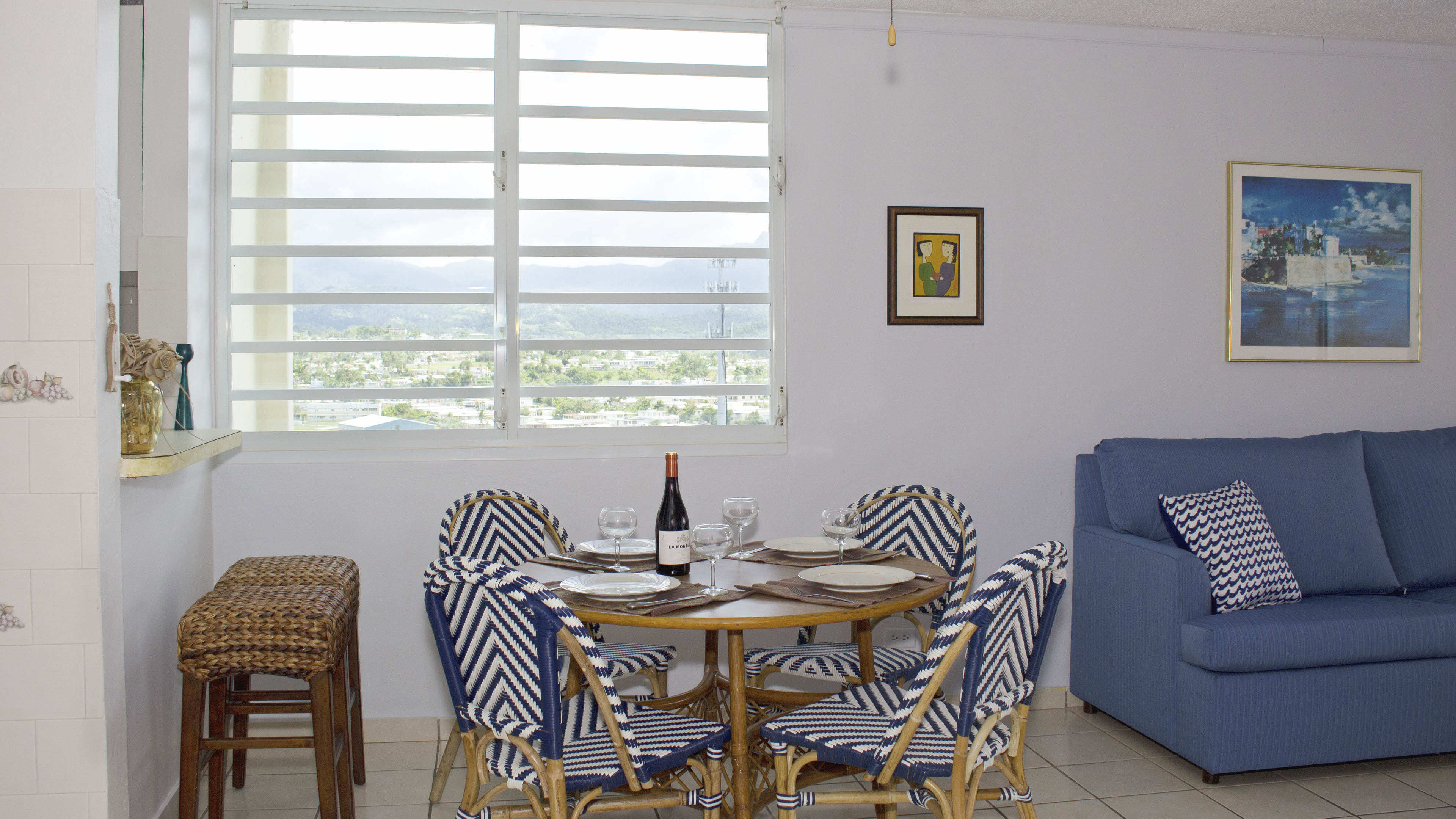 View of the dining room from the entrance.